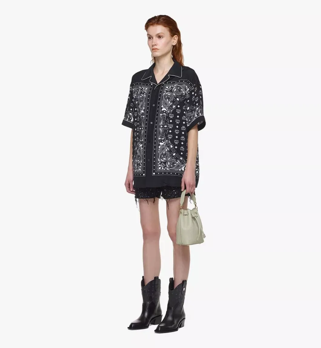 Dessau Drawstring In Embossed Monogram Leather