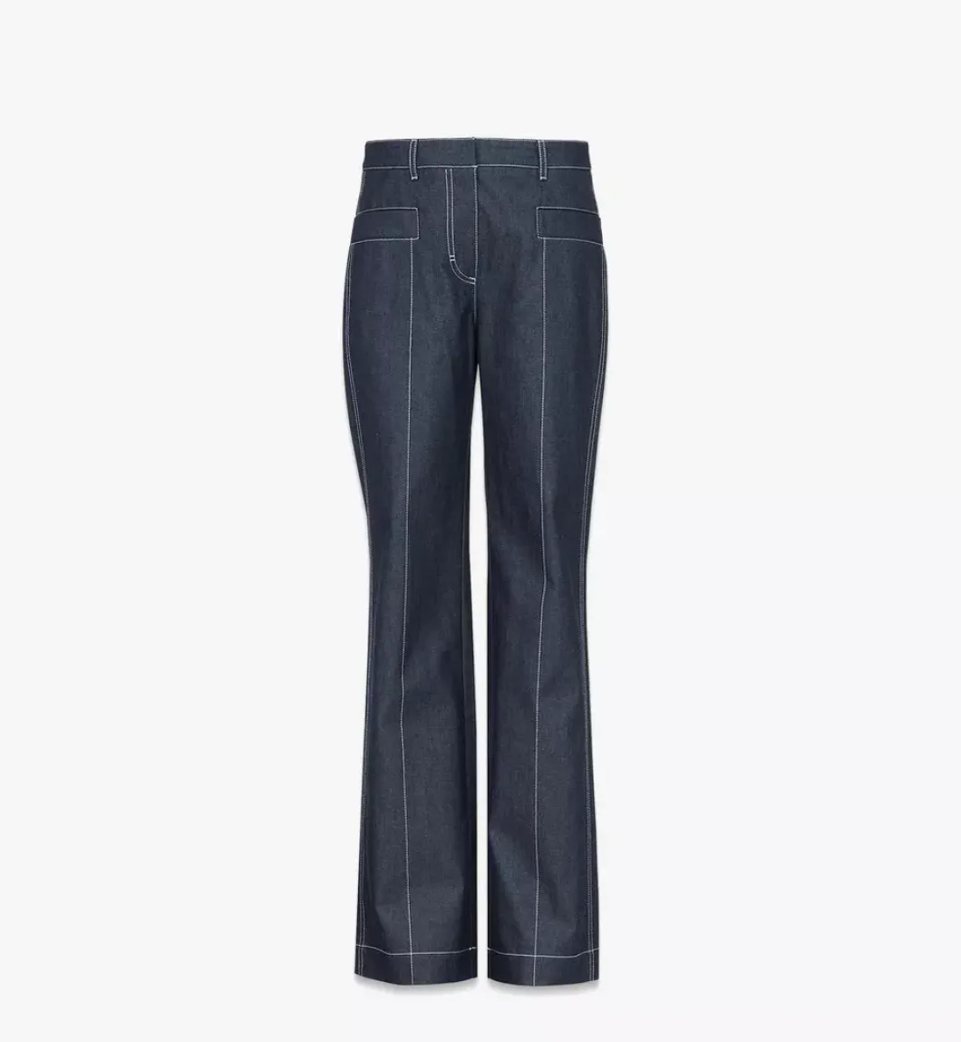 Flared Denim Pants