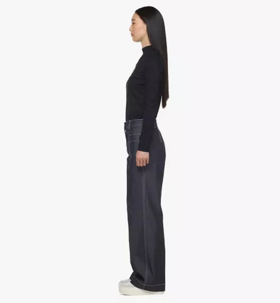 Flared Denim Pants