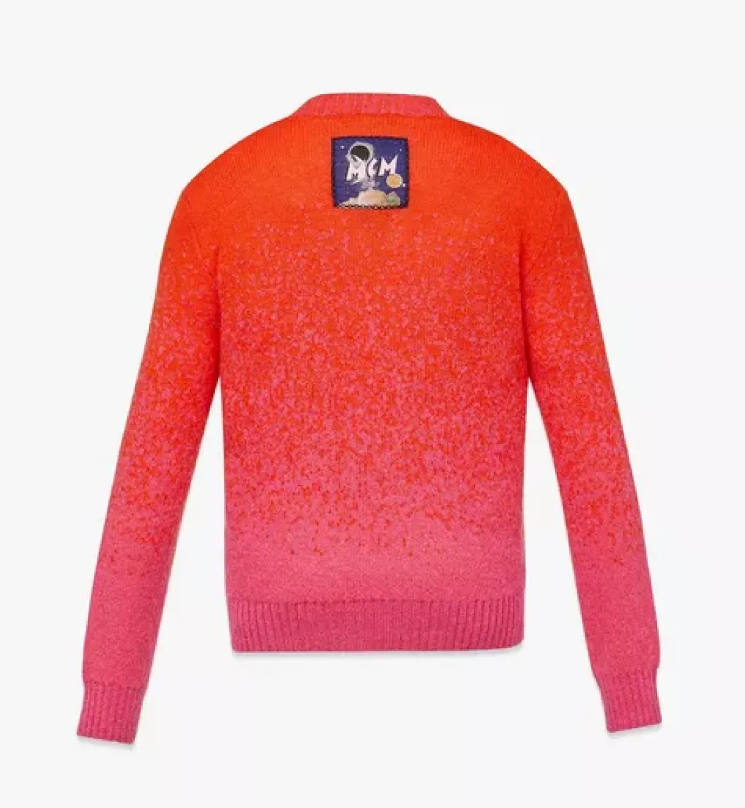 Jacquard Sweater In Gradation Mohair