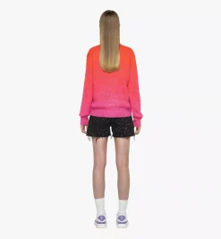 Jacquard Sweater In Gradation Mohair