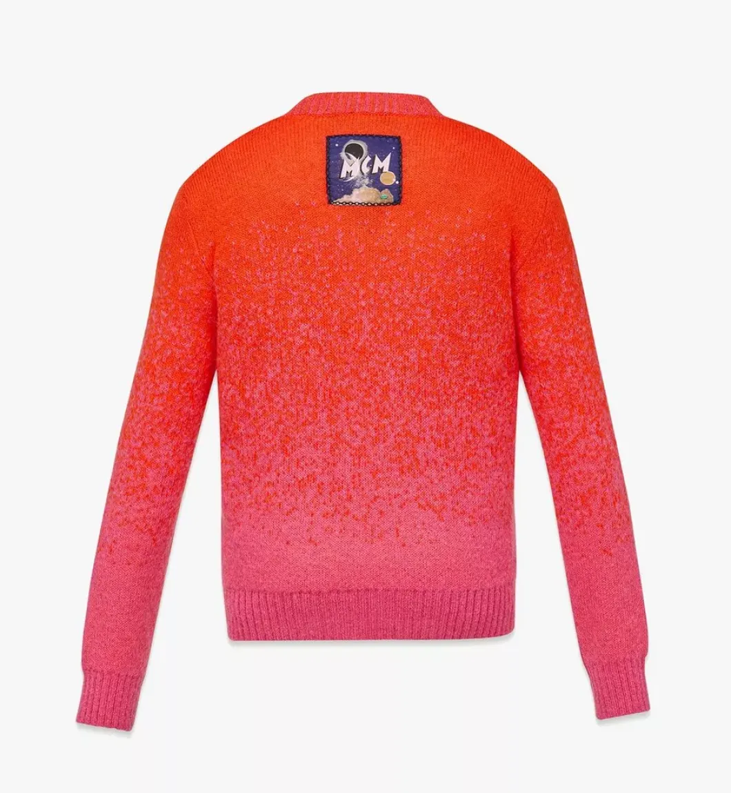 Jacquard Sweater In Gradation Mohair