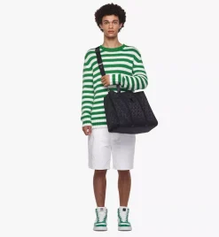 Klassik Tote In Cubic Jacquard Nylon