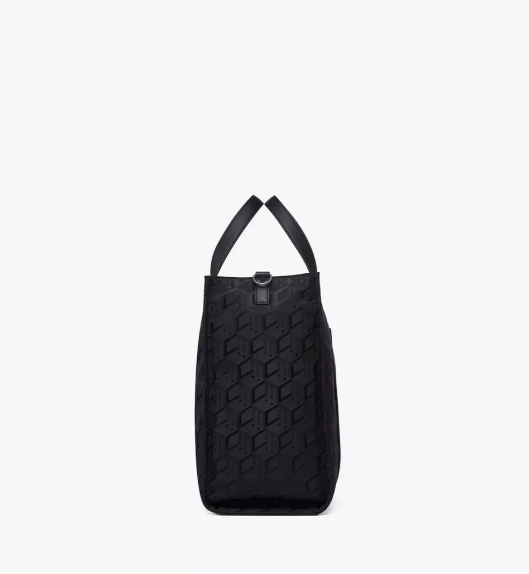 Klassik Tote In Cubic Jacquard Nylon