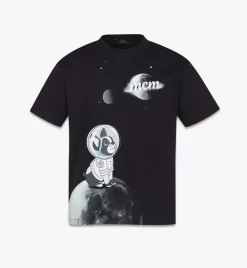 M Pup Astronaut Print T-Shirt In Organic Cotton