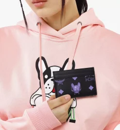 M Pup Card Case In Color Splash Logo Leather