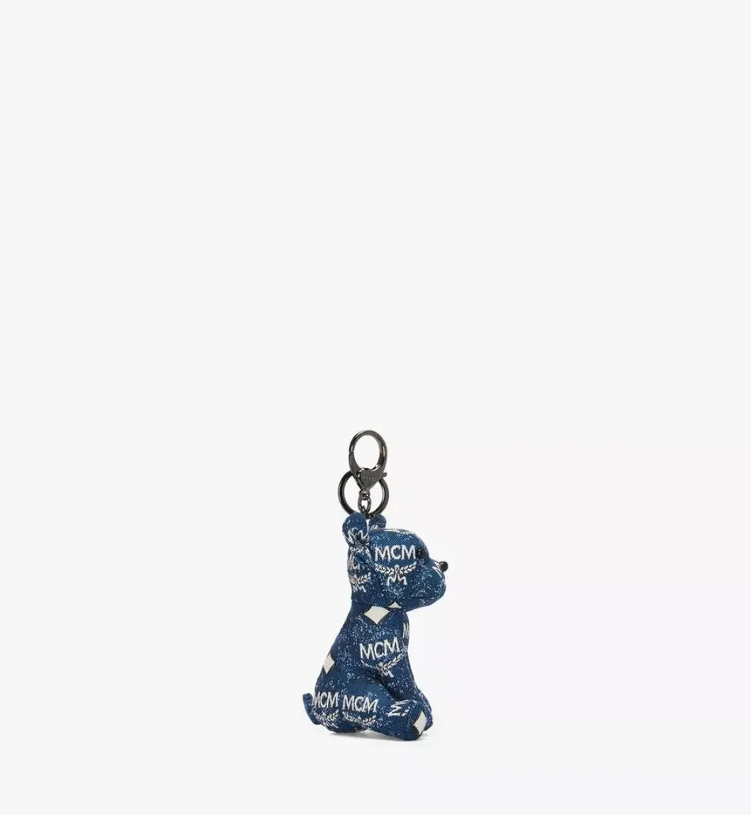 M Pup Charm In Vintage Jacquard
