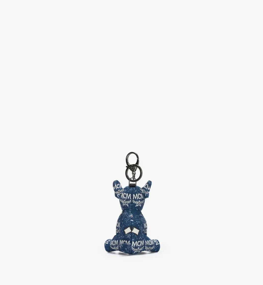 M Pup Charm In Vintage Jacquard