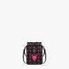M Pup Drawstring In Color Splash Logo Leather