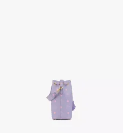 M Pup Drawstring In Color Splash Logo Leather