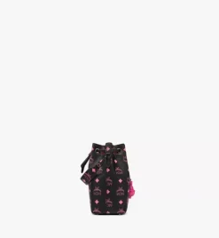 M Pup Drawstring In Color Splash Logo Leather