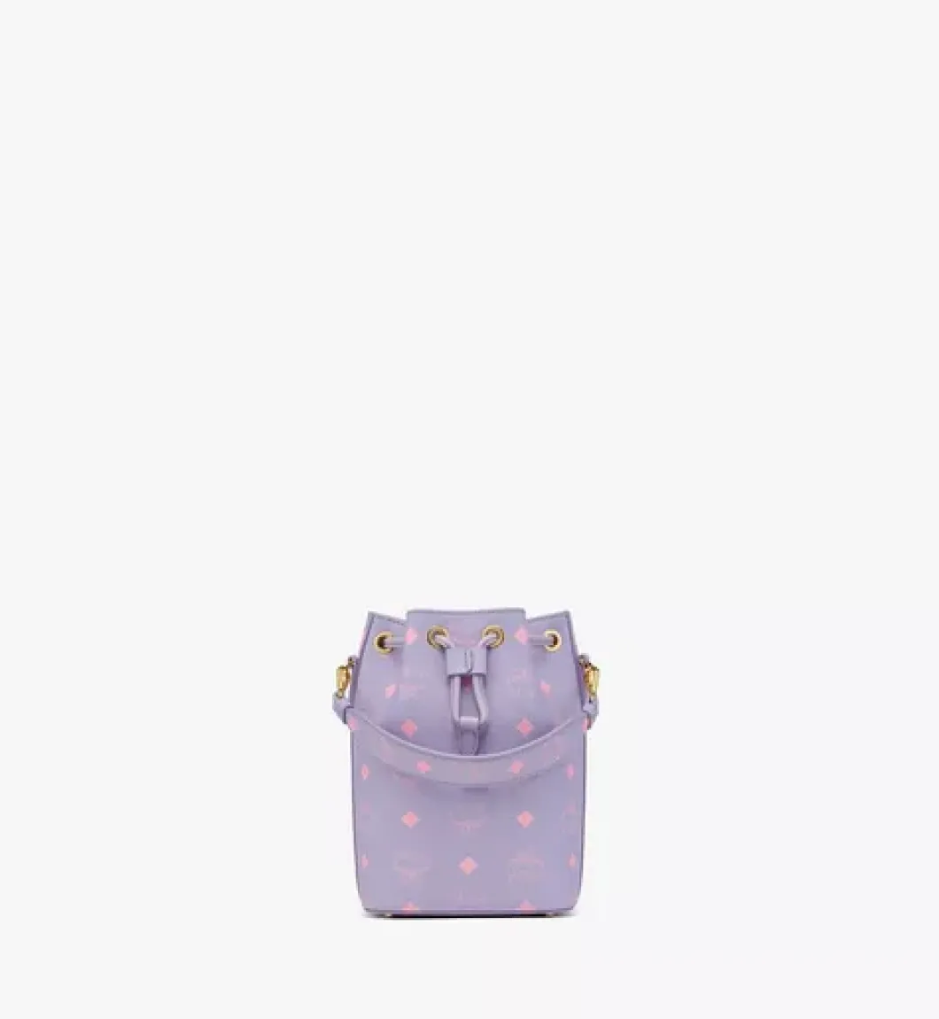 M Pup Drawstring In Color Splash Logo Leather