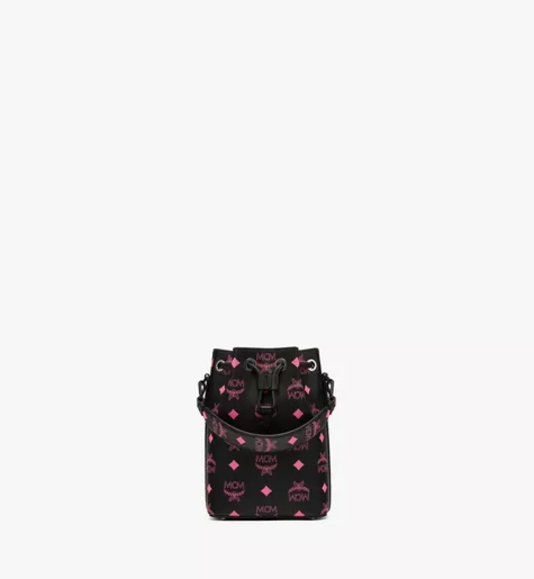 M Pup Drawstring In Color Splash Logo Leather