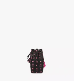 M Pup Drawstring In Color Splash Logo Leather