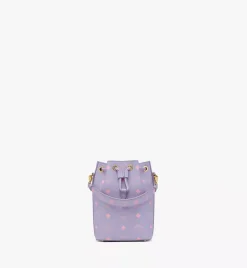 M Pup Drawstring In Color Splash Logo Leather