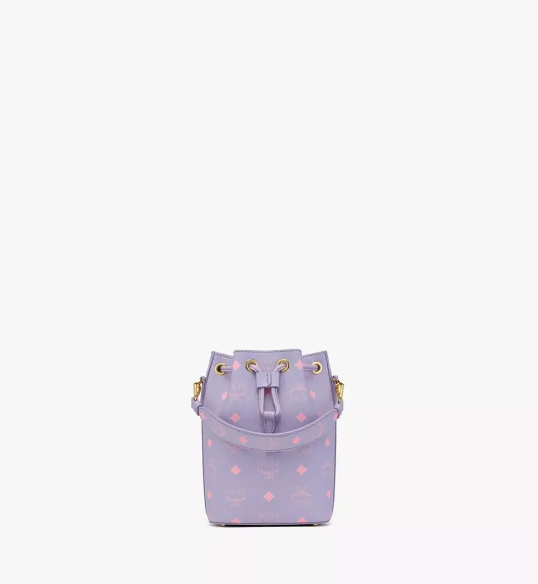 M Pup Drawstring In Color Splash Logo Leather