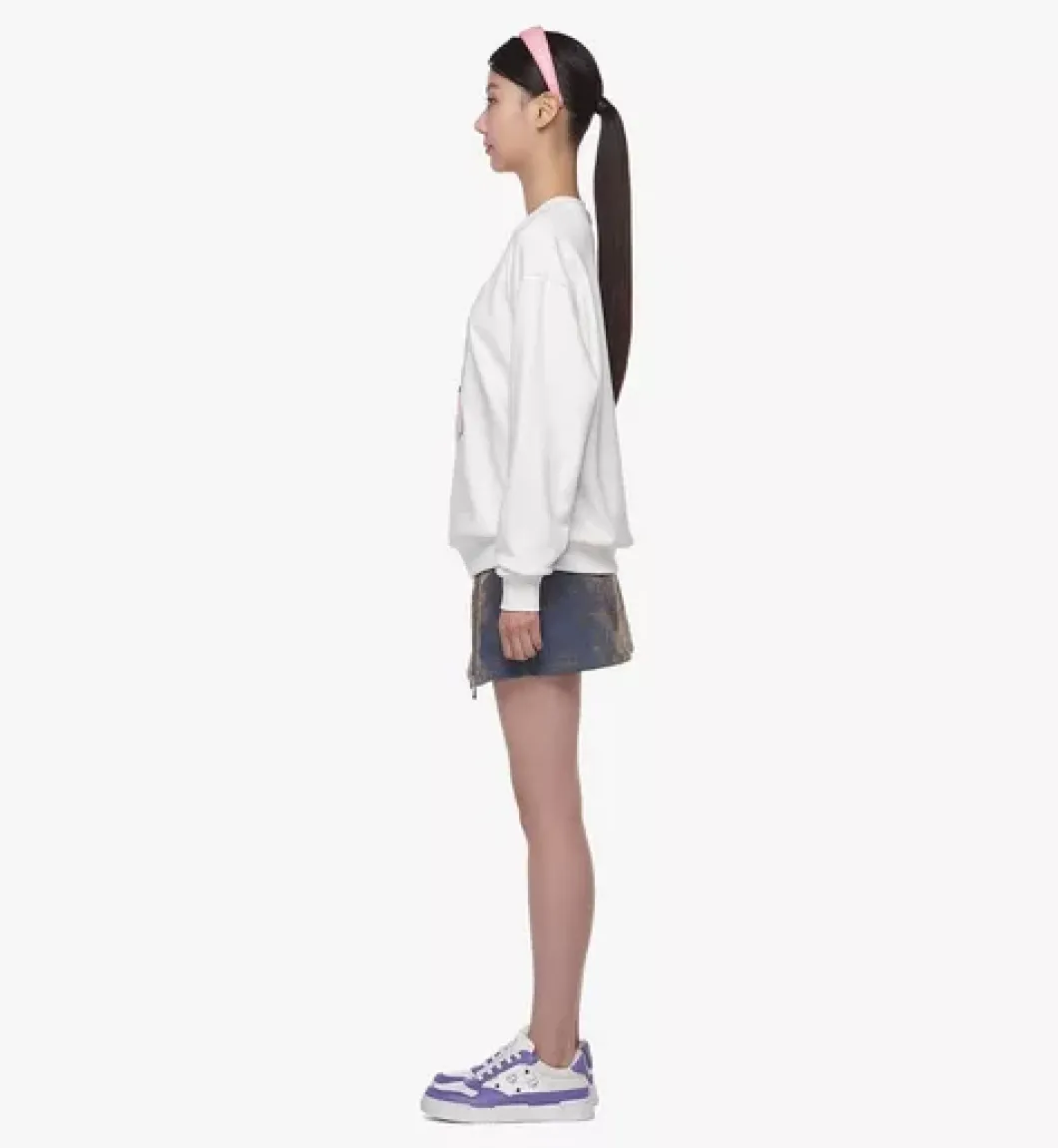 M Pup Graphic Sweatshirt In Organic Cotton