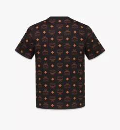 Maxi Monogram Print T-Shirt In Organic Cotton
