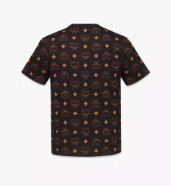 Maxi Monogram Print T-Shirt In Organic Cotton