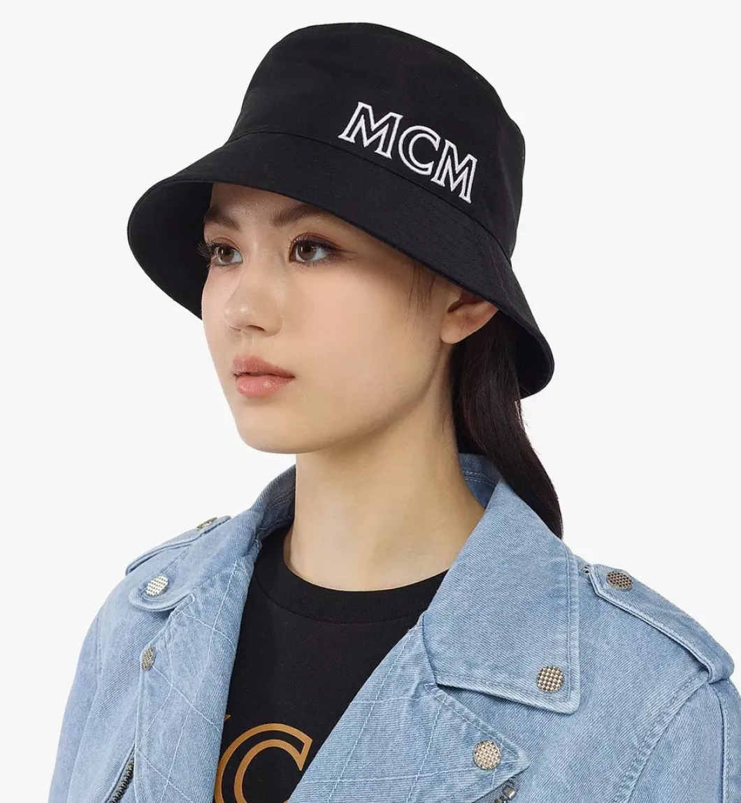 Mcm Essentials Bucket Hat In Cotton Twill