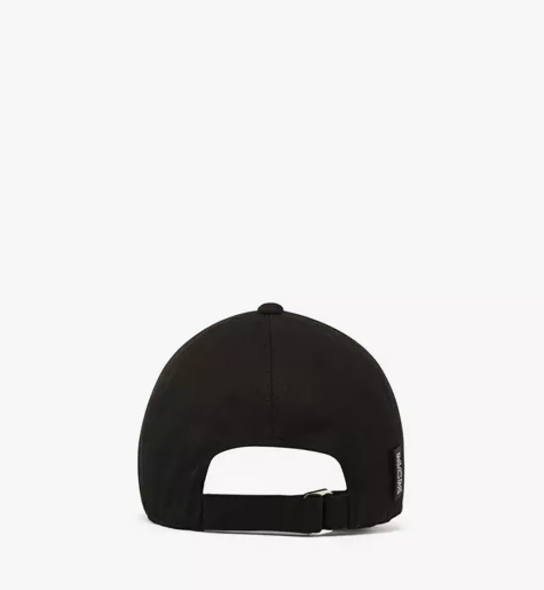 Mcm Essentials Logo Cap In Cotton Twill