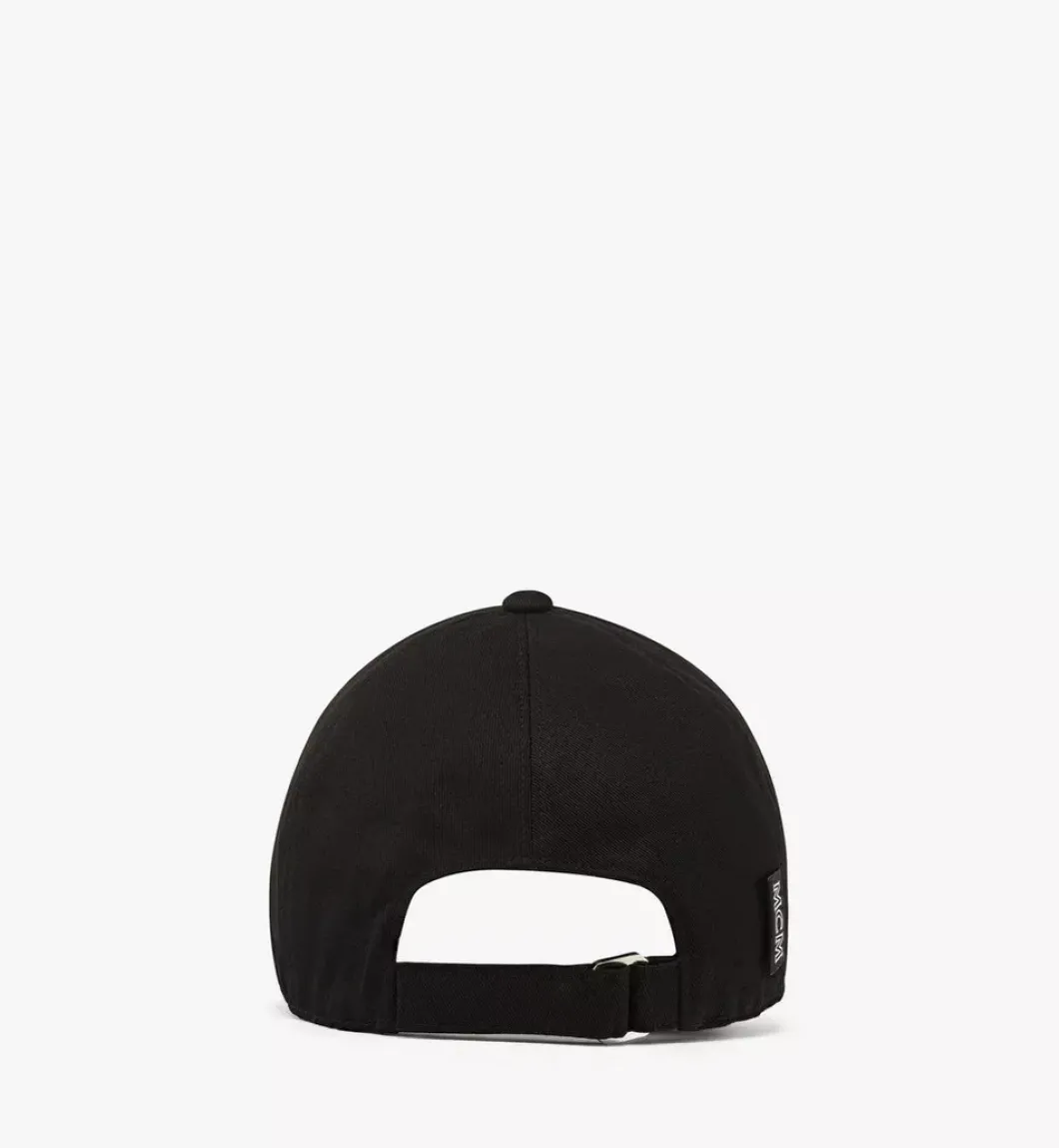Mcm Essentials Logo Cap In Cotton Twill