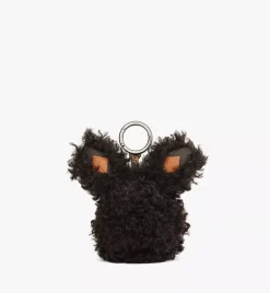 Mcm Park Rabbit Charm In Faux Fur