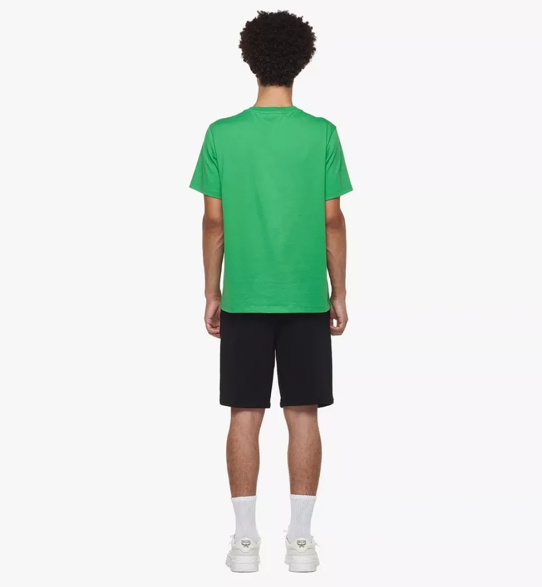 Mcm Worldwide Print T-Shirt In Organic Cotton