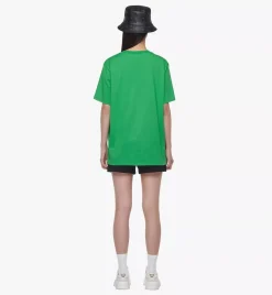 Mcm Worldwide Print T-Shirt In Organic Cotton
