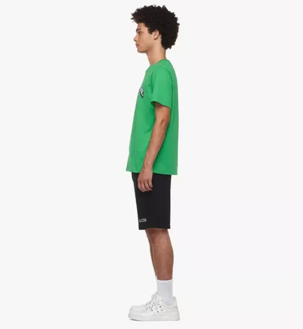 Mcm Worldwide Print T-Shirt In Organic Cotton