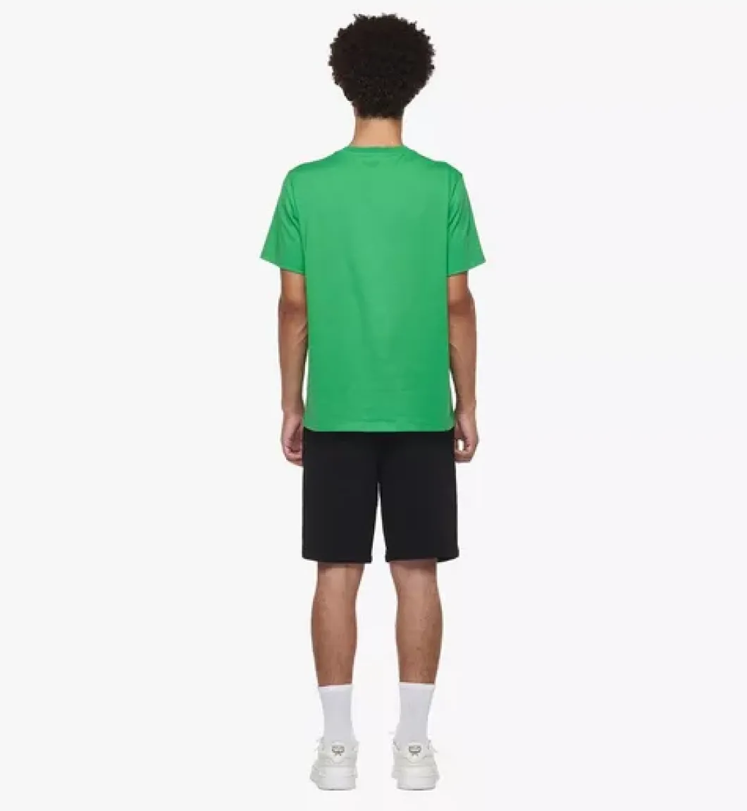 Mcm Worldwide Print T-Shirt In Organic Cotton