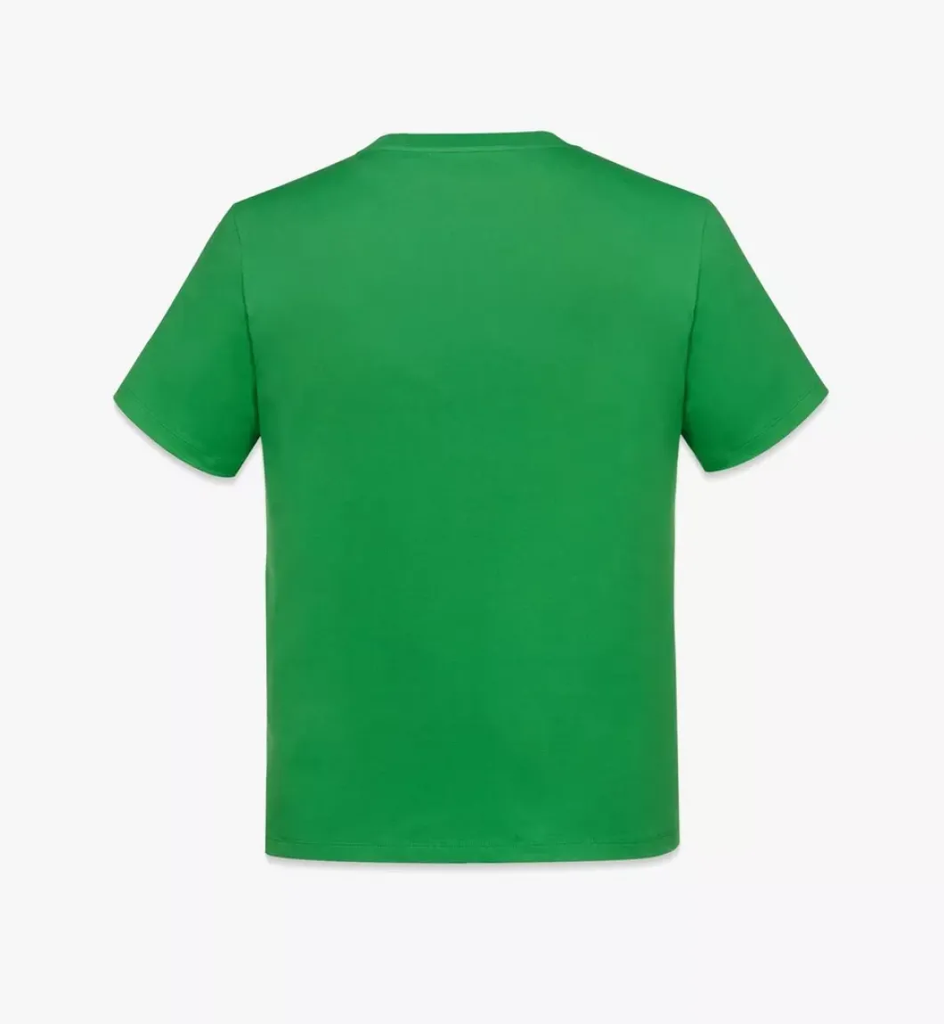 Mcm Worldwide Print T-Shirt In Organic Cotton