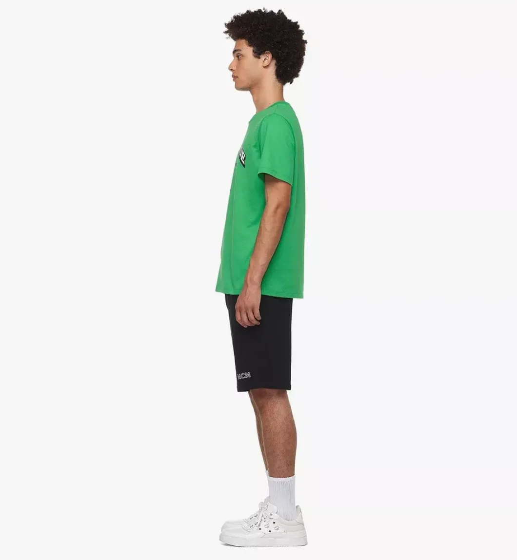 Mcm Worldwide Print T-Shirt In Organic Cotton