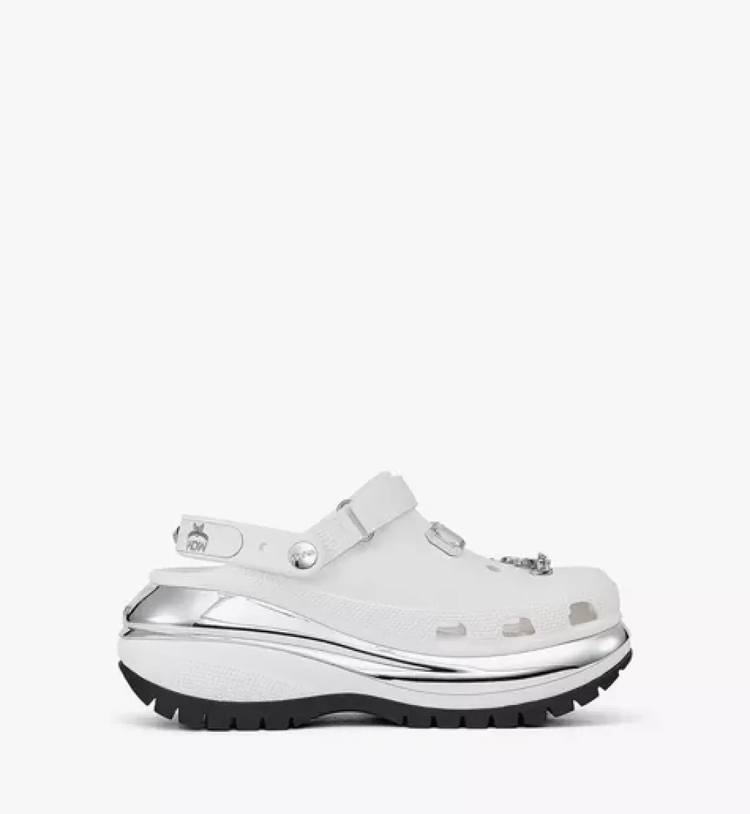 Mcm X Crocs Mega Crush Clog W/ Belt Bag Bracelet