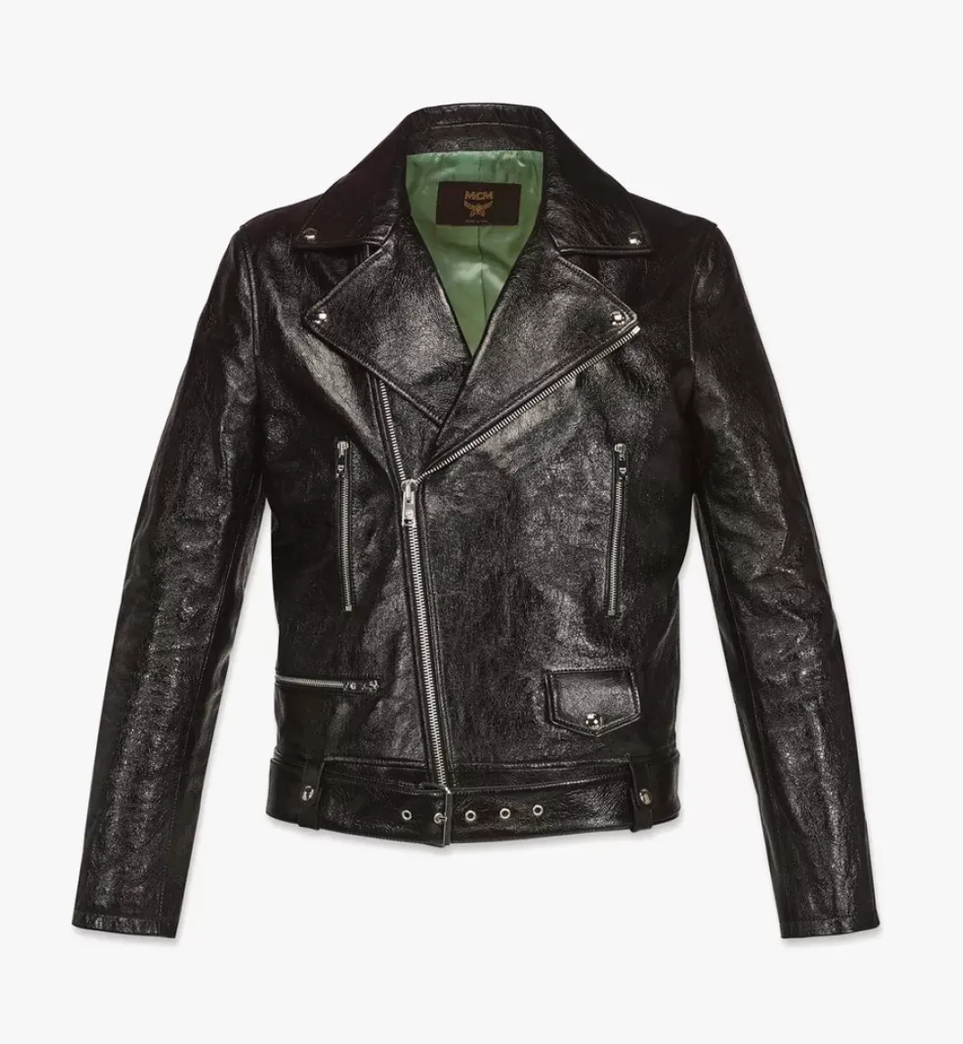 Mcmotor Biker Jacket In Lamb Leather