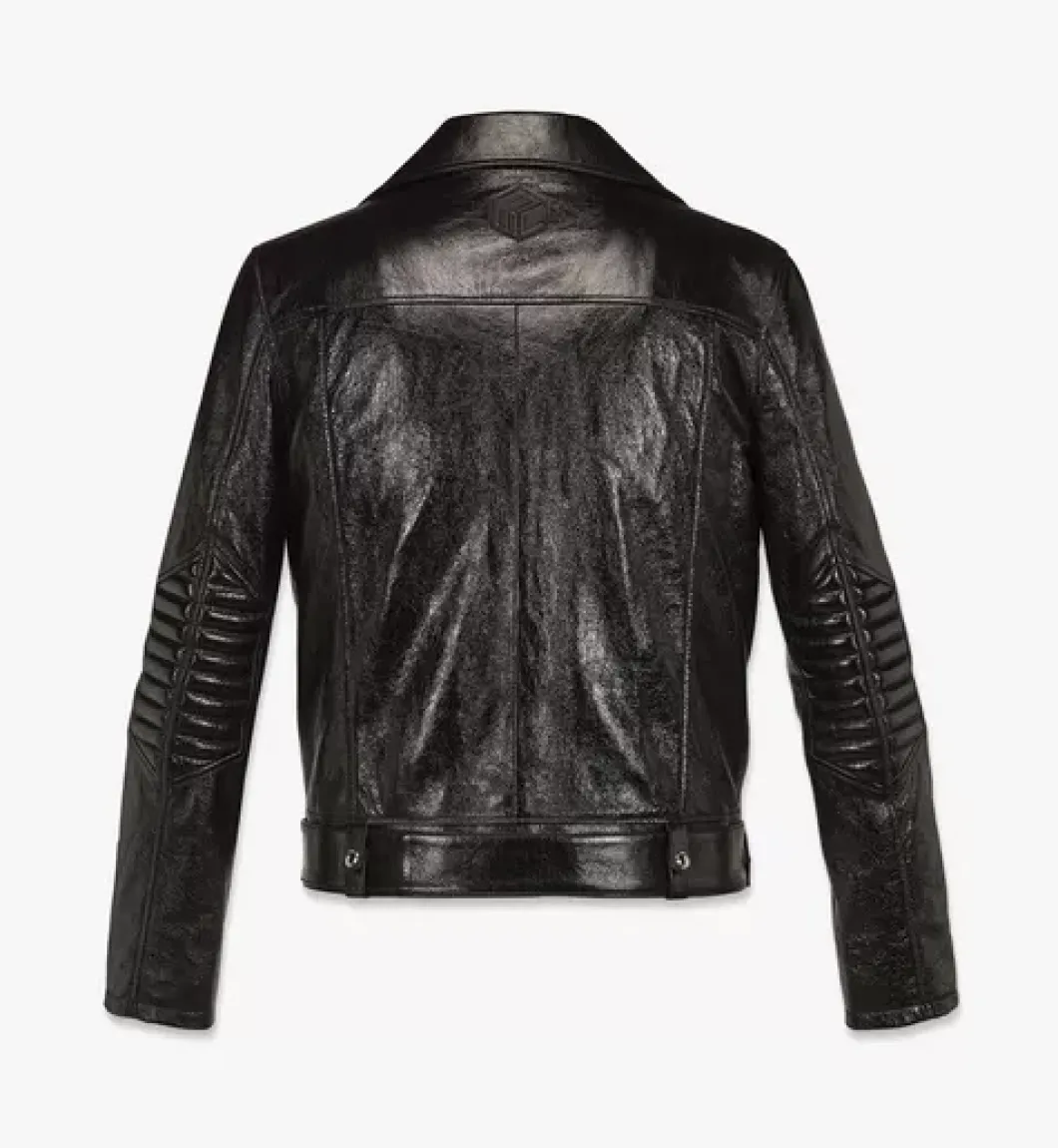 Mcmotor Biker Jacket In Lamb Leather