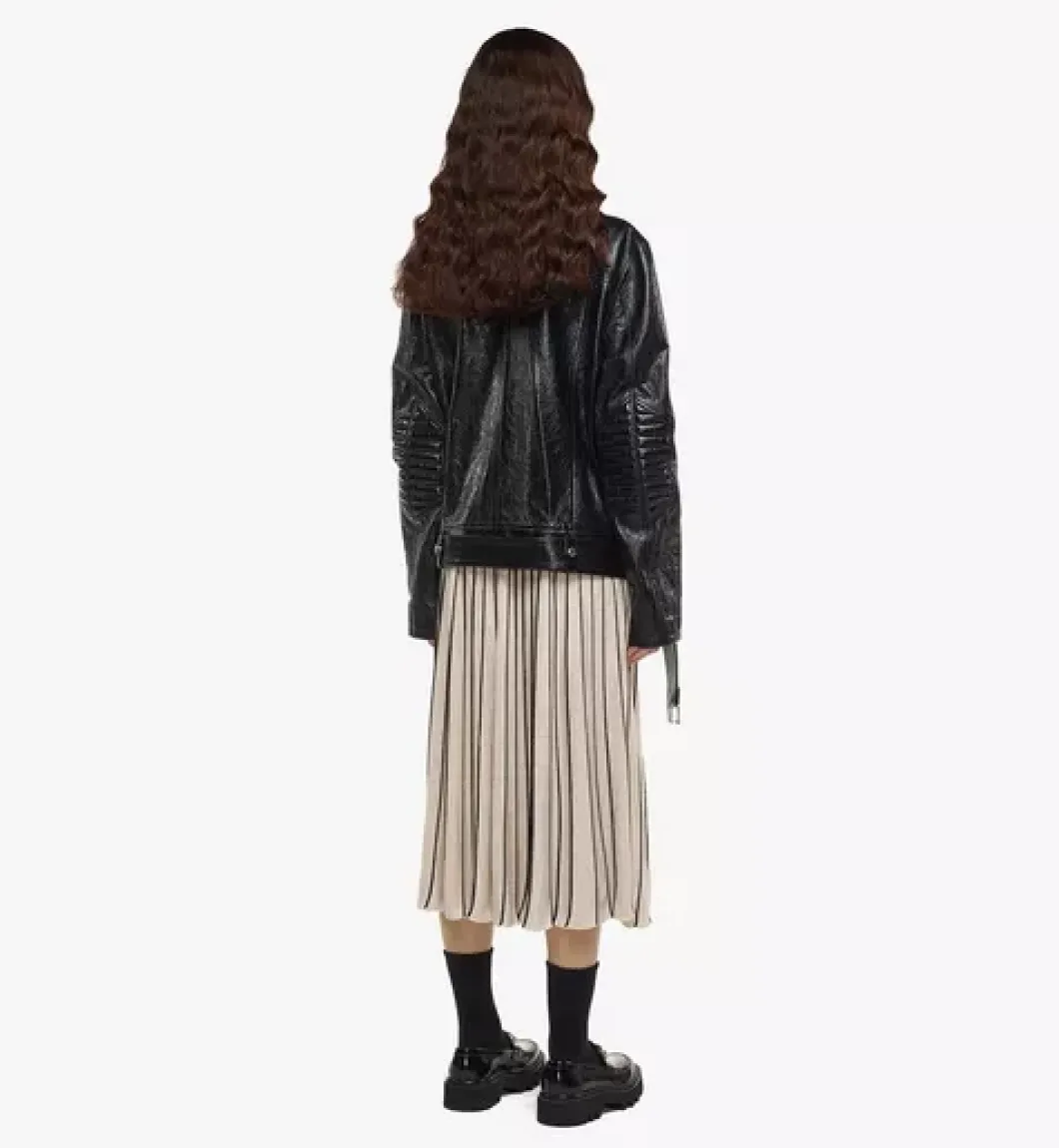 Mcmotor Biker Jacket In Lamb Leather