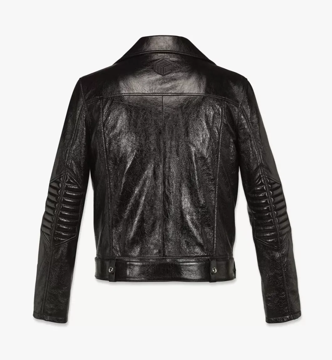 Mcmotor Biker Jacket In Lamb Leather