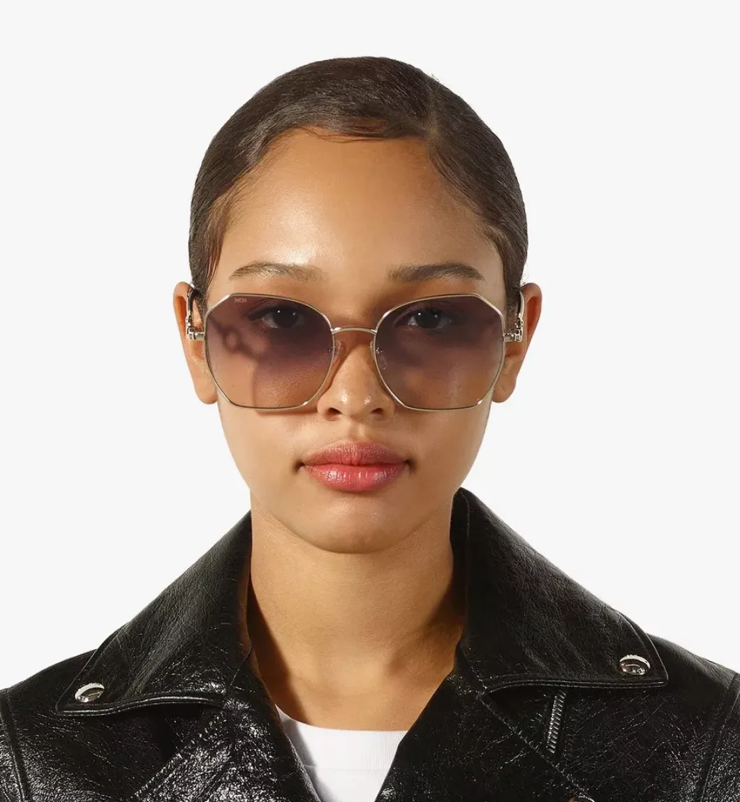 Mcm166S Modified Rectangular Chain Sunglasses