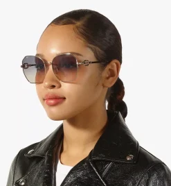 Mcm166S Modified Rectangular Chain Sunglasses