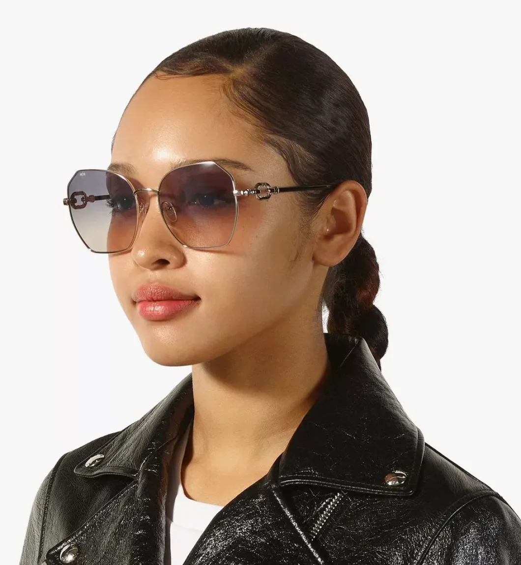 Mcm166S Modified Rectangular Chain Sunglasses
