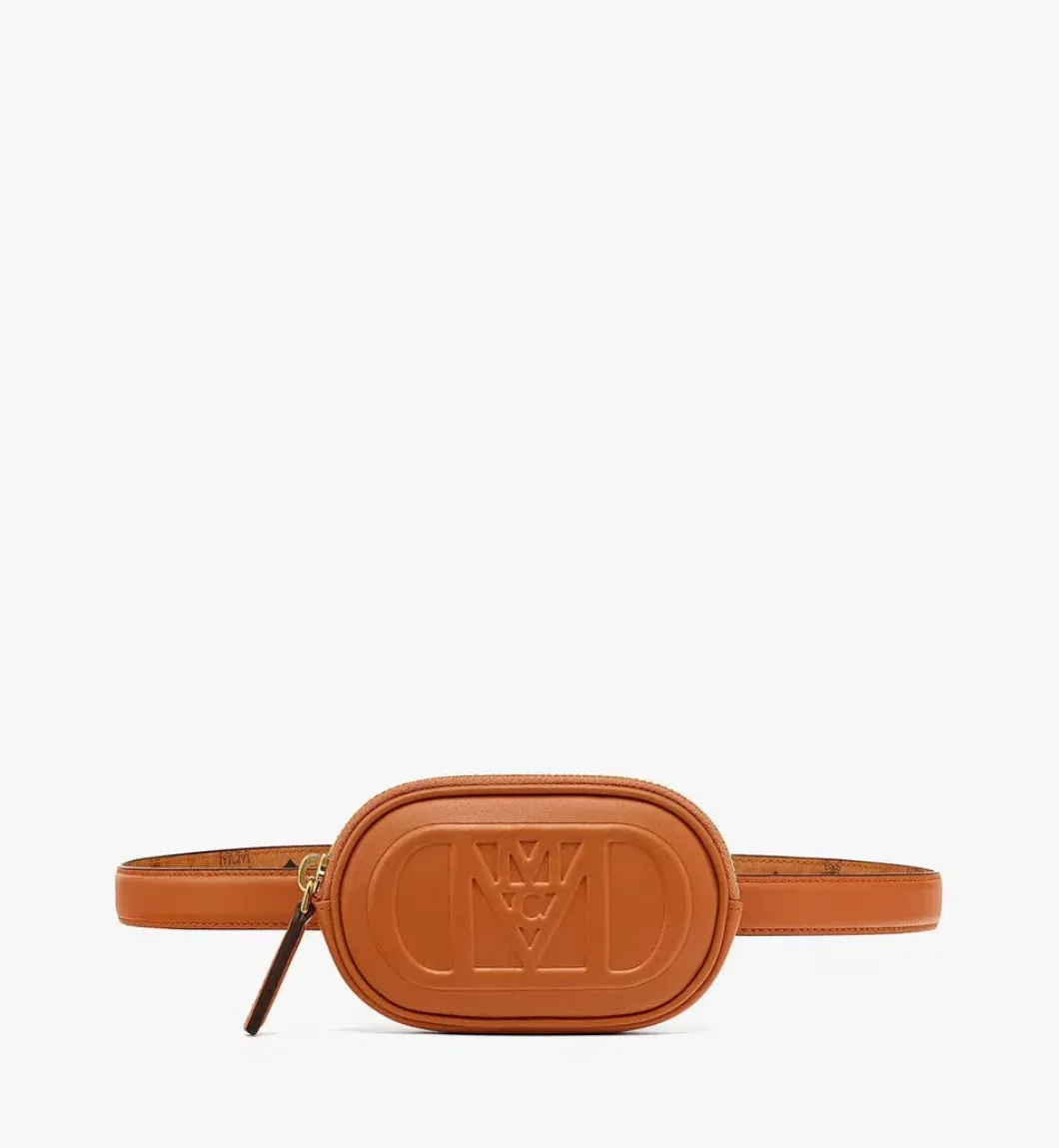 Mode Travia Belt W/ Zip Pouch In Nappa Leather