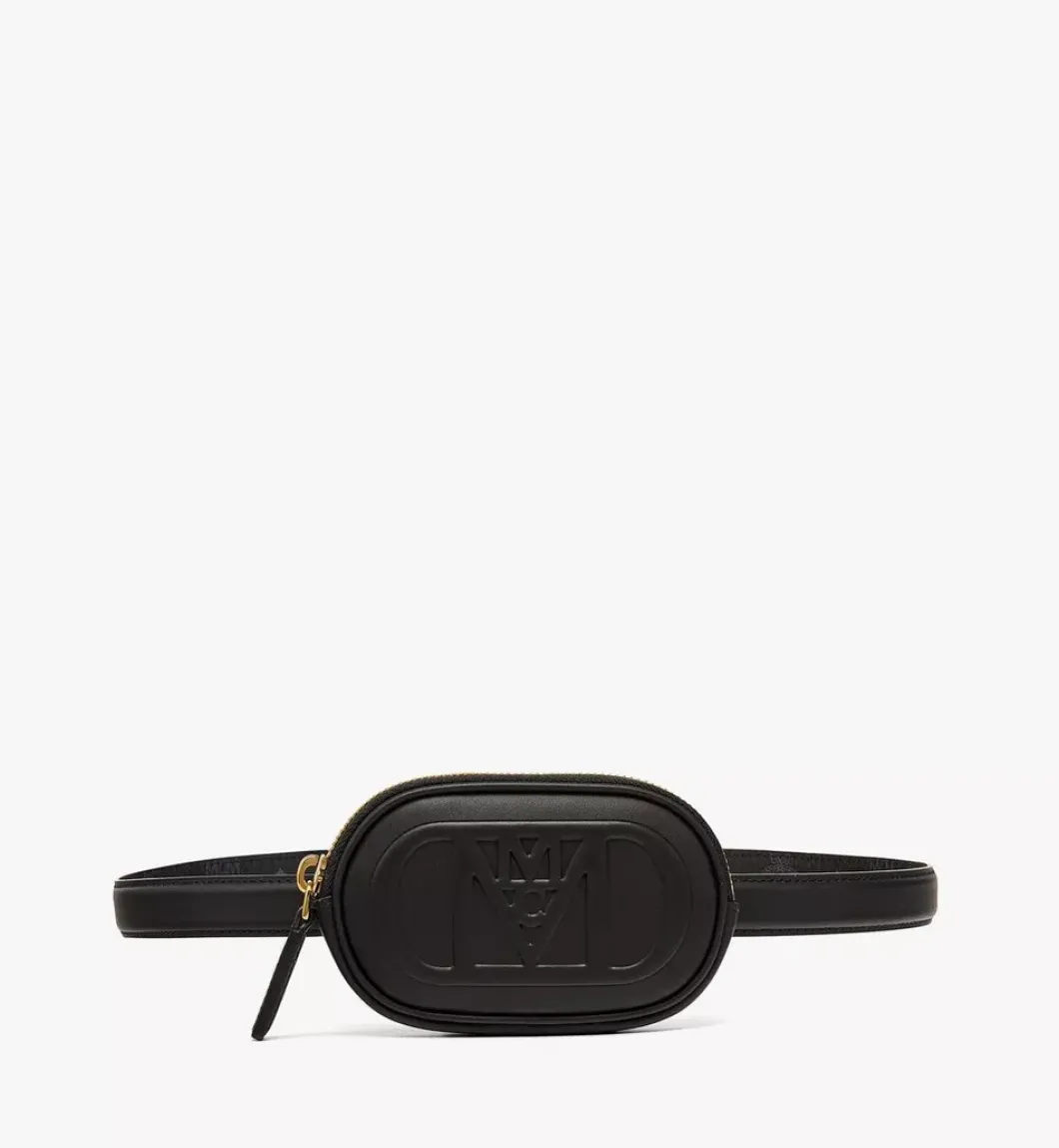 Mode Travia Belt W/ Zip Pouch In Nappa Leather