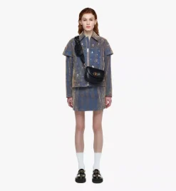 Mode Travia Crossbody W/ Pouch Charm In Lamb Nappa Leather