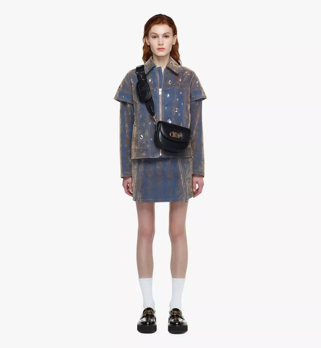 Mode Travia Crossbody W/ Pouch Charm In Lamb Nappa Leather