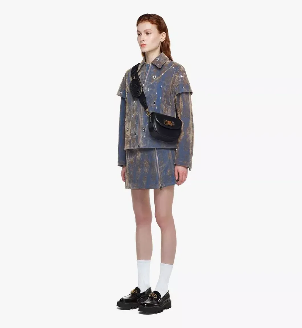 Mode Travia Crossbody W/ Pouch Charm In Lamb Nappa Leather