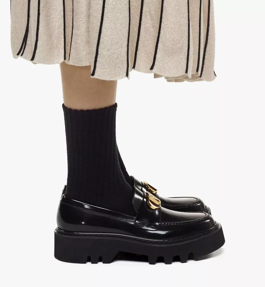 Mode Travia Loafers In Brushed Calf Leather