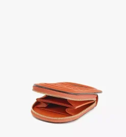 Mode Travia Logo Card Holder In Spanish Nappa Leather