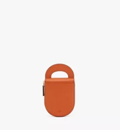 Mode Travia Logo Card Holder In Spanish Nappa Leather