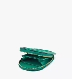 Mode Travia Logo Card Holder In Spanish Nappa Leather